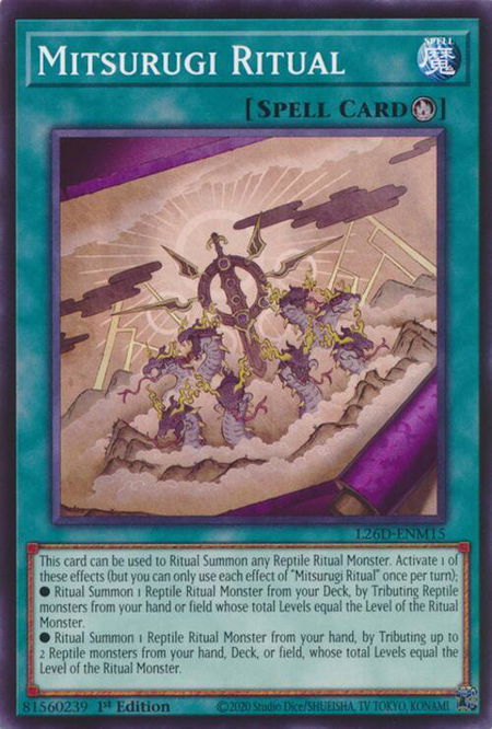 Mitsurugi Ritual - Legendary Modern Decks 2026 YuGiOh trading card