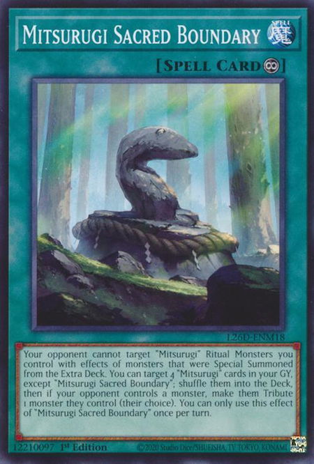 Mitsurugi Sacred Boundary - Legendary Modern Decks 2026 YuGiOh trading card