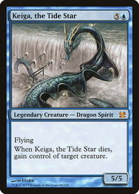 Keiga, the Tide Star - Modern Masters (MMA) #48 - Mythic Magic: The Gathering Trading Card
