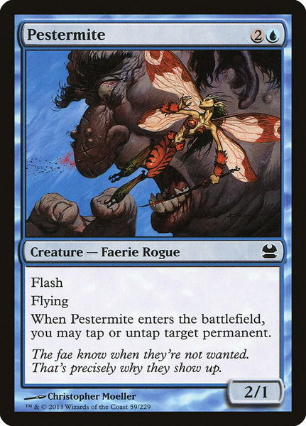 Pestermite trading card from Modern Masters Pestermite - Modern Masters Magic: The Gathering trading card