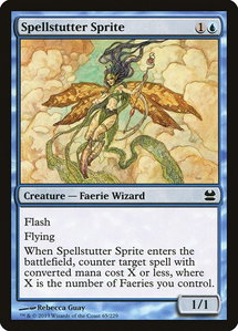Spellstutter Sprite - Modern Masters (MMA) #65 - Common Magic: The Gathering Trading Card