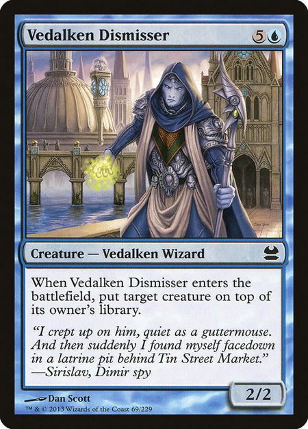 Vedalken Dismisser - Modern Masters Magic: The Gathering trading card