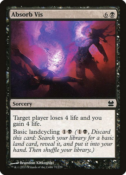 Absorb Vis trading card from Modern Masters Absorb Vis - Modern Masters Magic: The Gathering trading card