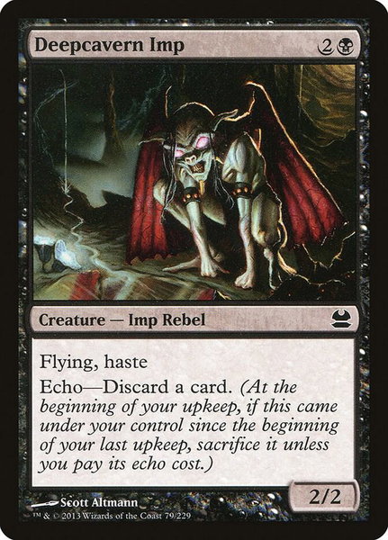 Deepcavern Imp trading card from Modern Masters Deepcavern Imp - Modern Masters Magic: The Gathering trading card