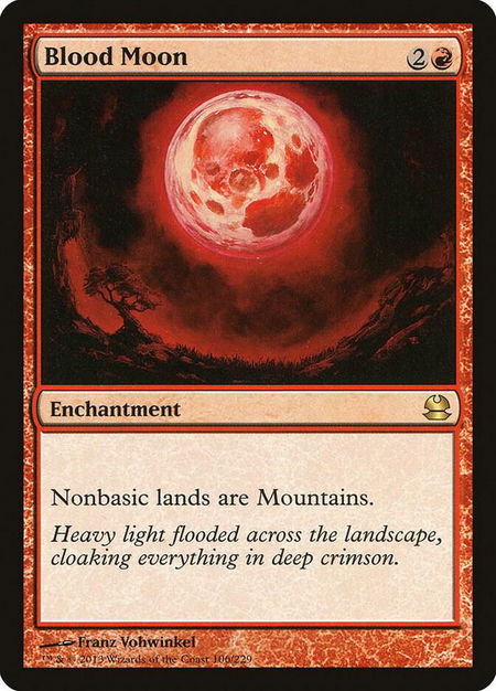 Blood Moon - Modern Masters Magic: The Gathering trading card
