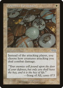 Defensive Formation - Urza's Saga (USG) #9 - Uncommon Magic: The Gathering Trading Card