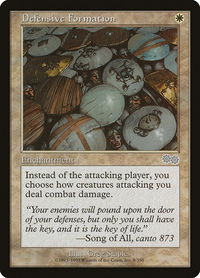 Defensive Formation - Urza's Saga (USG) #9 - Uncommon Magic: The Gathering Trading Card