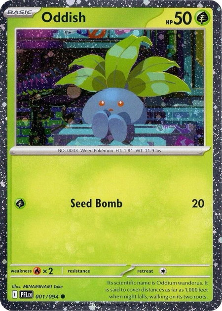Oddish (Cosmos Holo) - Miscellaneous Cards & Products Pokémon trading card