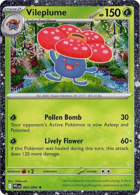Vileplume (Cosmos Holo) - Miscellaneous Cards & Products Pokémon trading card