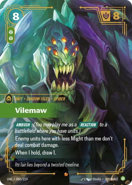 Vilemaw - Unleashed Riftbound trading card