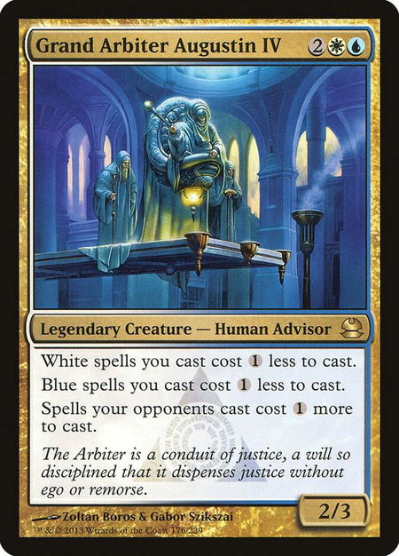 Grand Arbiter Augustin IV trading card from Modern Masters Grand Arbiter Augustin IV - Modern Masters Magic: The Gathering trading card