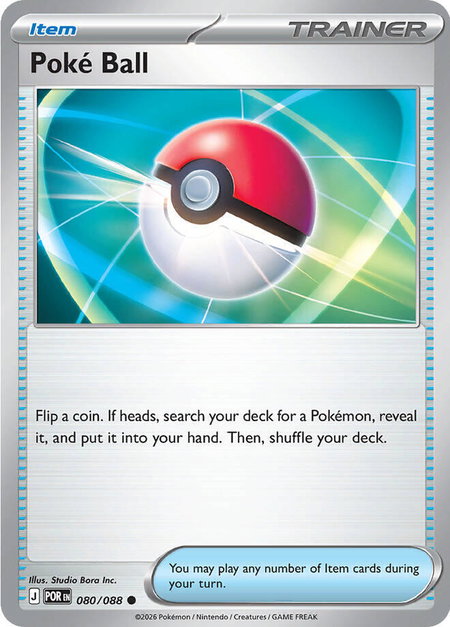 Poke Ball trading card from ME03: Perfect Order Poke Ball - ME03: Perfect Order Pokémon trading card
