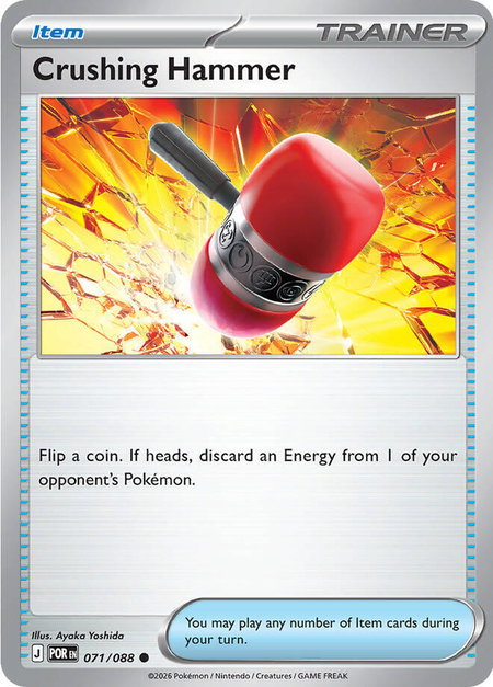 Crushing Hammer - ME03: Perfect Order Pokémon trading card