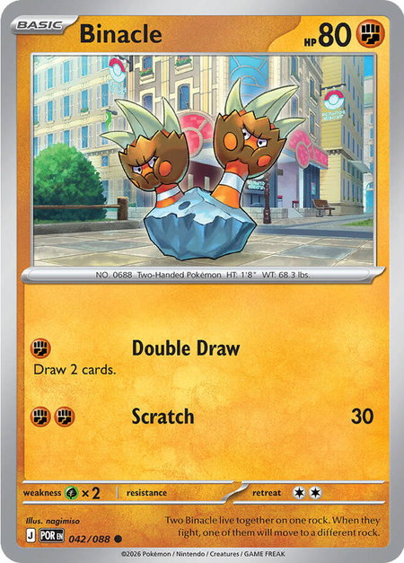 Binacle trading card from ME03: Perfect Order Binacle - ME03: Perfect Order Pokémon trading card
