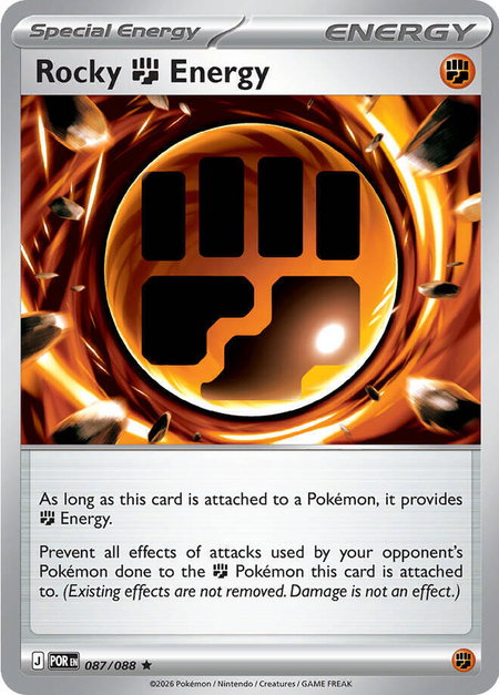 Rocky Fighting Energy trading card from ME03: Perfect Order Rocky Fighting Energy - ME03: Perfect Order Pokémon trading card