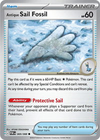 Antique Sail Fossil - ME03: Perfect Order (ME03) #069/088 - Common Pokémon Trading Card