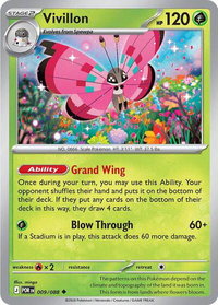 Vivillon - ME03: Perfect Order (ME03) #009/088 - Uncommon Pokémon Trading Card