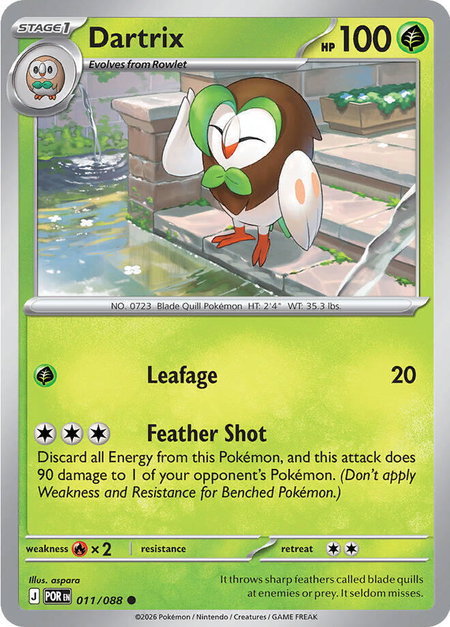 Dartrix - ME03: Perfect Order Pokémon trading card