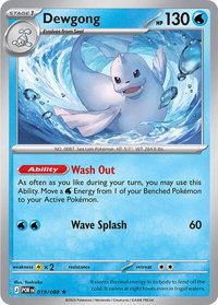 Dewgong - ME03: Perfect Order (ME03) #019/088 - Rare Pokémon Trading Card