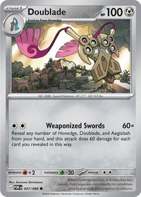 Doublade - 057/088 - ME03: Perfect Order (ME03) #057/088 - Common Pokémon Trading Card