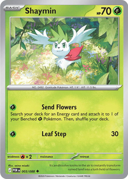 Shaymin - ME03: Perfect Order Pokémon trading card