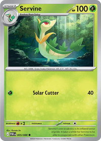 Servine - ME03: Perfect Order (ME03) #005/088 - Common Pokémon Trading Card