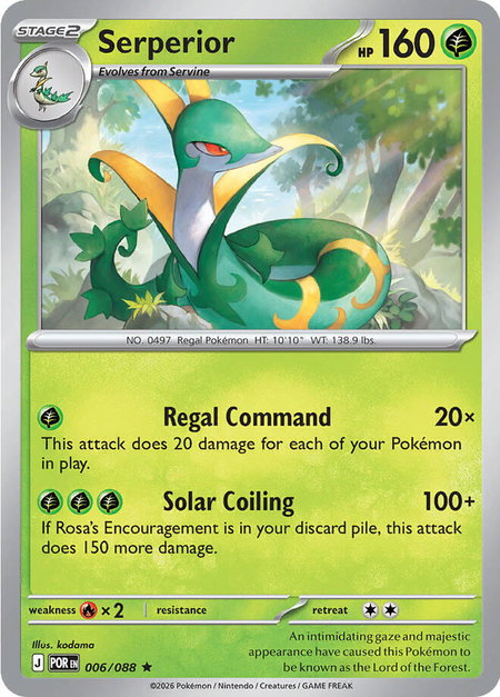 Serperior trading card from ME03: Perfect Order Serperior - ME03: Perfect Order Pokémon trading card