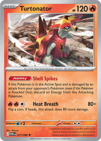 Turtonator - ME03: Perfect Order (ME03) #017/088 - Uncommon Pokémon Trading Card