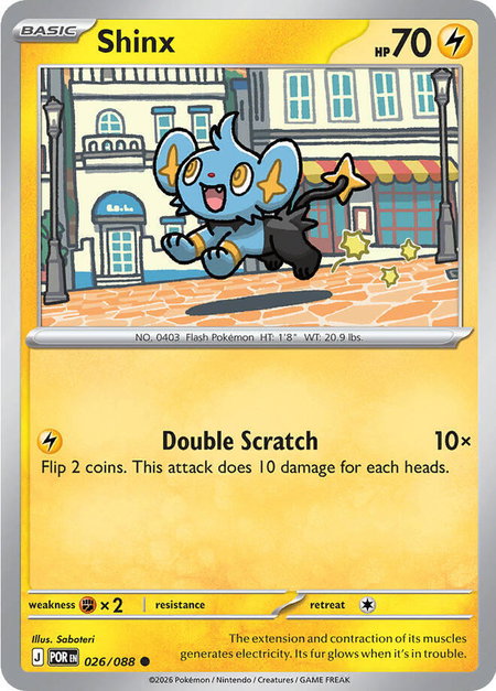 Shinx trading card from ME03: Perfect Order Shinx - ME03: Perfect Order Pokémon trading card