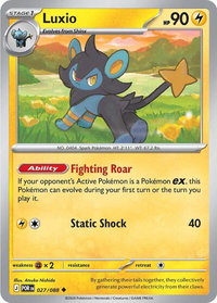 Luxio - ME03: Perfect Order (ME03) #027/088 - Uncommon Pokémon Trading Card