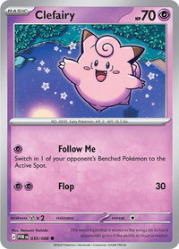 Clefairy - 030/088 - ME03: Perfect Order (ME03) #030/088 - Common Pokémon Trading Card