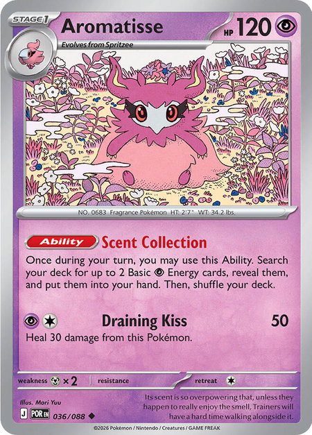 Aromatisse - ME03: Perfect Order Pokémon trading card