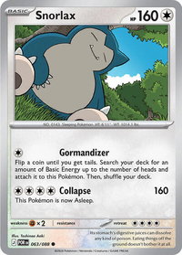 Snorlax - ME03: Perfect Order (ME03) #063/088 - Common Pokémon Trading Card