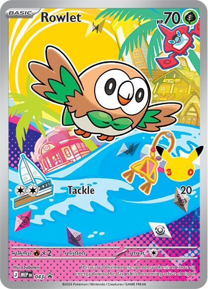 Rowlet - 043 - ME: Mega Evolution Promo Pokémon trading card