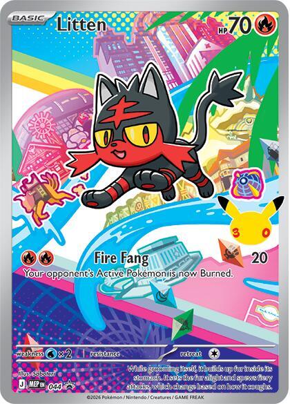 Litten - 044 - ME: Mega Evolution Promo Pokémon trading card