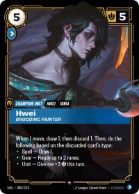Hwei - Brooding Painter - Unleashed (UNL) #080/219 - Rare Riftbound Trading Card