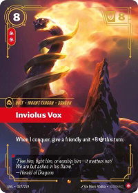 Inviolus Vox - Unleashed (UNL) #027/219 - Epic Riftbound Trading Card