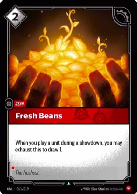 Fresh Beans - Unleashed Riftbound trading card