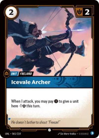 Icevale Archer - Unleashed (UNL) #065/219 - Common Riftbound Trading Card