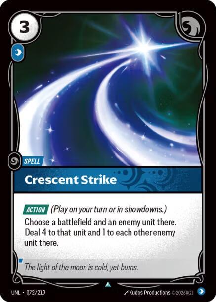 Crescent Strike - Unleashed Riftbound trading card