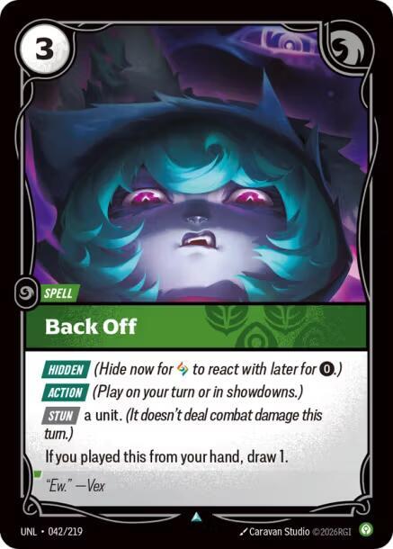 Back Off - Unleashed Riftbound trading card