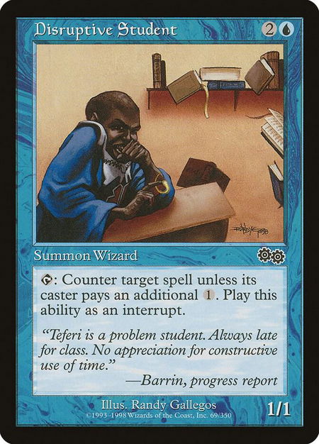 Disruptive Student - Urza's Saga Magic: The Gathering trading card