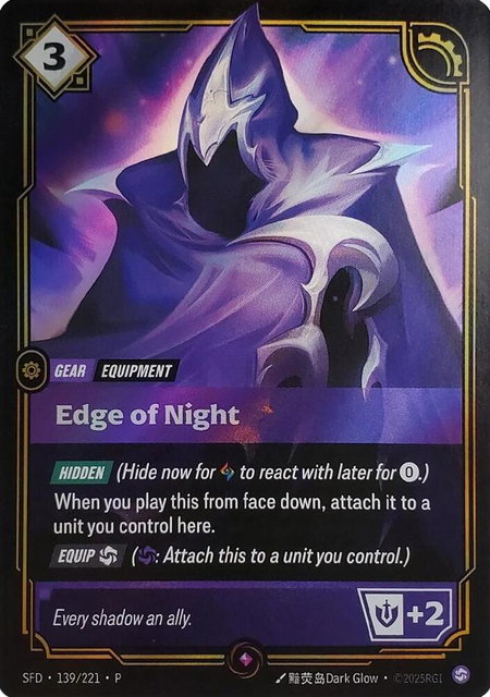Edge of Night (Top 8) - Riftbound Organized Play Promotional Cards Riftbound trading card