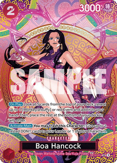 Boa Hancock (SP) - Adventure on Kami's Island One Piece trading card