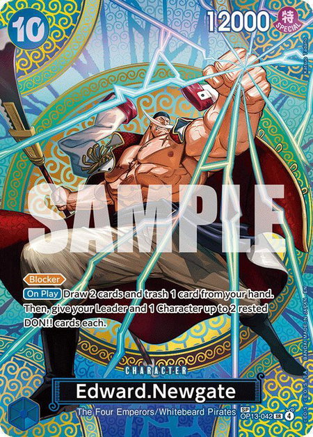 Edward.Newgate (SP) trading card from Adventure on Kami's Island Edward.Newgate (SP) - Adventure on Kami's Island One Piece trading card