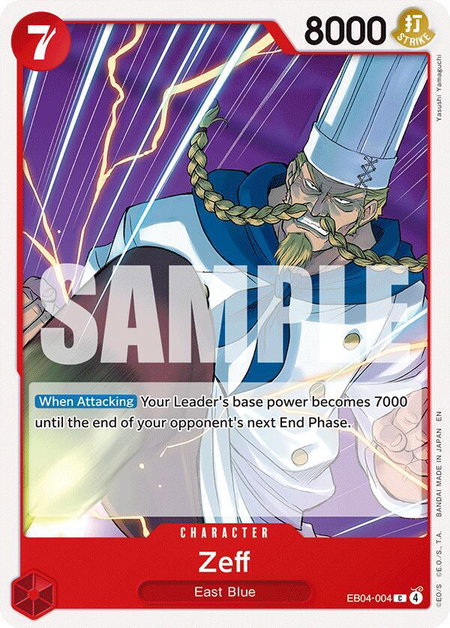 Zeff - Adventure on Kami's Island One Piece trading card