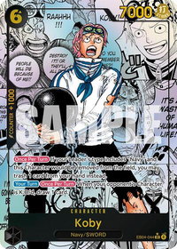 Koby (EB04-044) (Manga) - Adventure on Kami's Island (OP15-EB04) #EB04-044 - Super Rare One Piece Trading Card