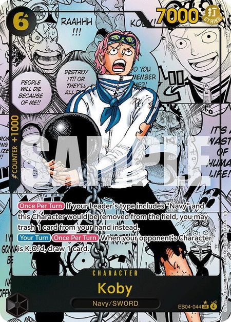 Koby (EB04-044) (Manga) - Adventure on Kami's Island One Piece trading card