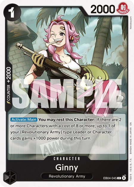 Ginny - Adventure on Kami's Island One Piece trading card