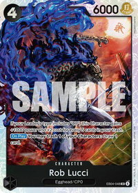 Rob Lucci - Adventure on Kami's Island (OP15-EB04) #EB04-048 - Super Rare One Piece Trading Card